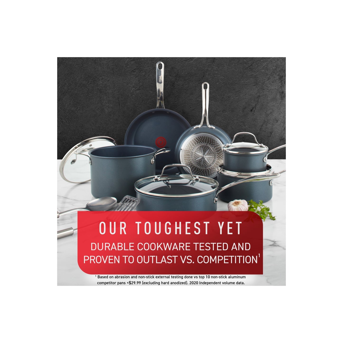 T-fal Platinum Antihaft-Kochgeschirr-Set mit Induktionsboden, Unlimited Cookware Collection, 12-teilig