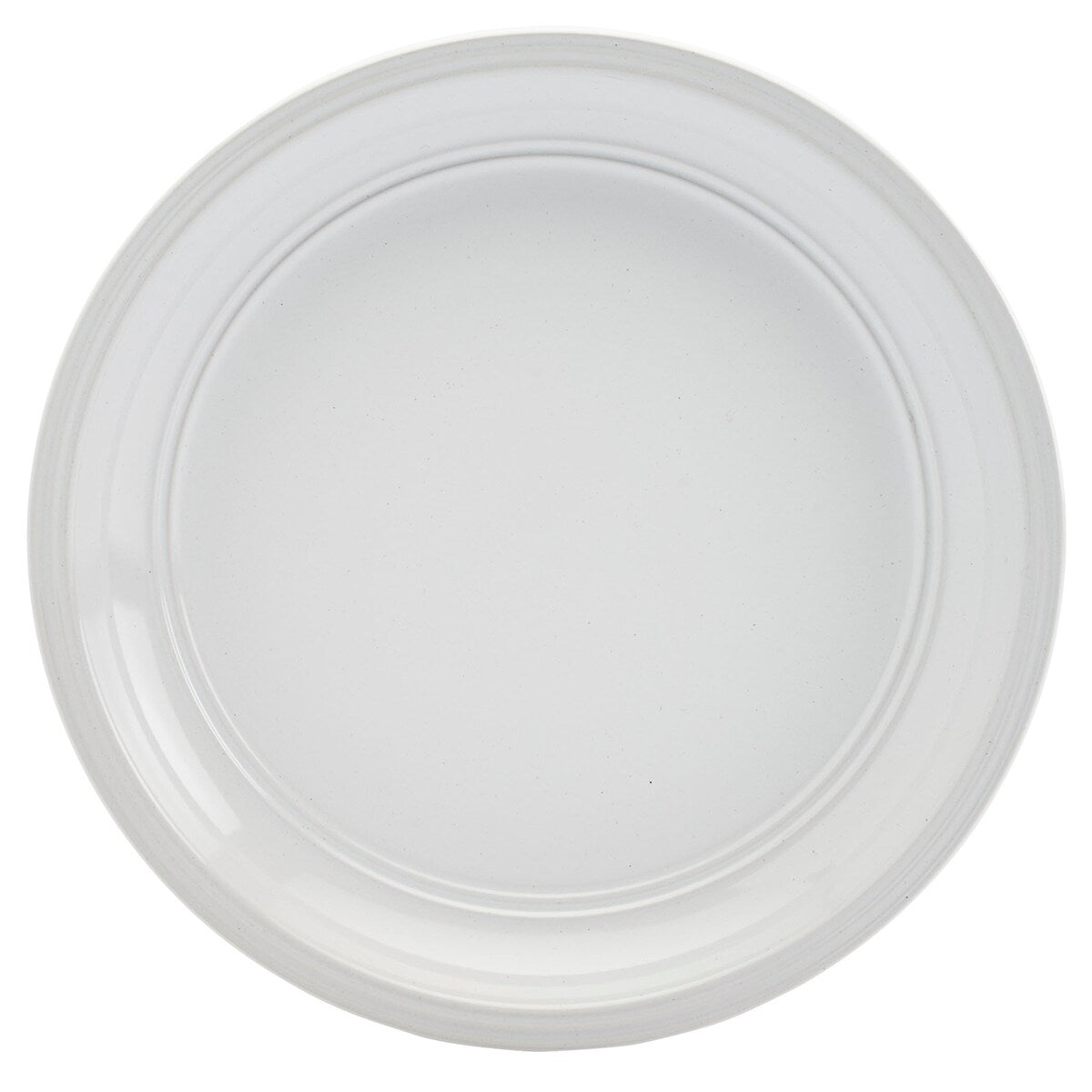 Tabletops Gallery Farmhouse 12-teiliges, rundes Tafelservice aus weißem Steingut – Service für 4 Personen