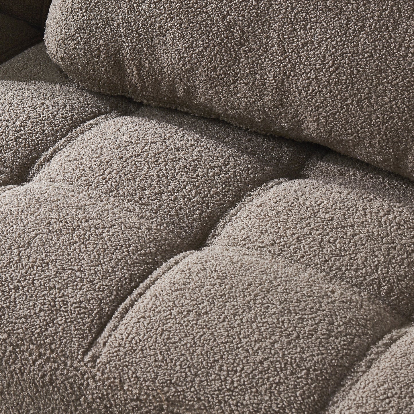 Taupe 80.31 Chenille Loveseat Modular Sofa Bed with Solid Wood Frame for Living Room