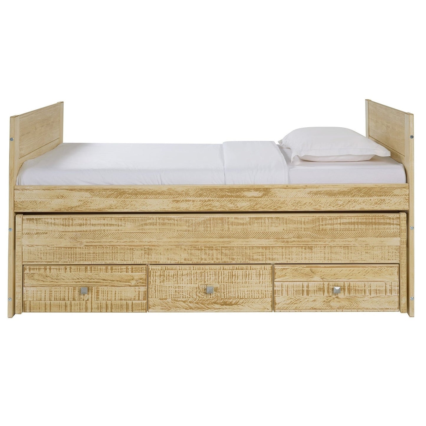 Taylor & Olive Begonia Einzelbett mit Ausziehbett und 3 eingebauten Schubladen
