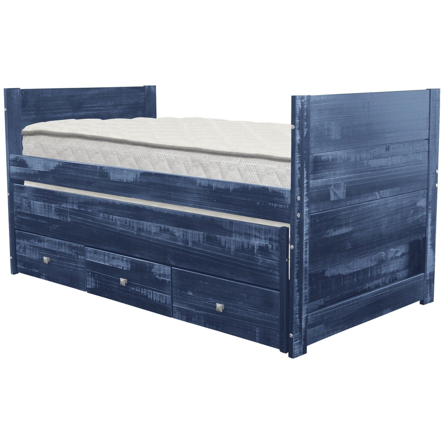 Taylor & Olive Begonia Einzelbett mit Ausziehbett und 3 eingebauten Schubladen