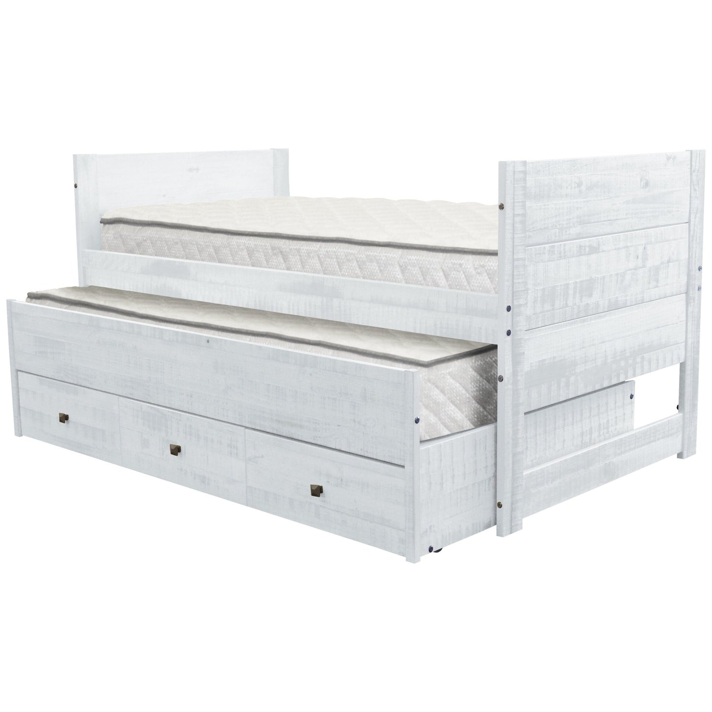 Taylor & Olive Begonia Einzelbett mit Ausziehbett und 3 eingebauten Schubladen