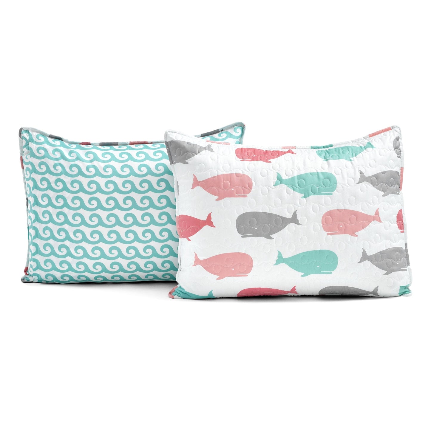 Taylor & Olive 5-teiliges Steppdeckenset mit Wal-Print „Lums“