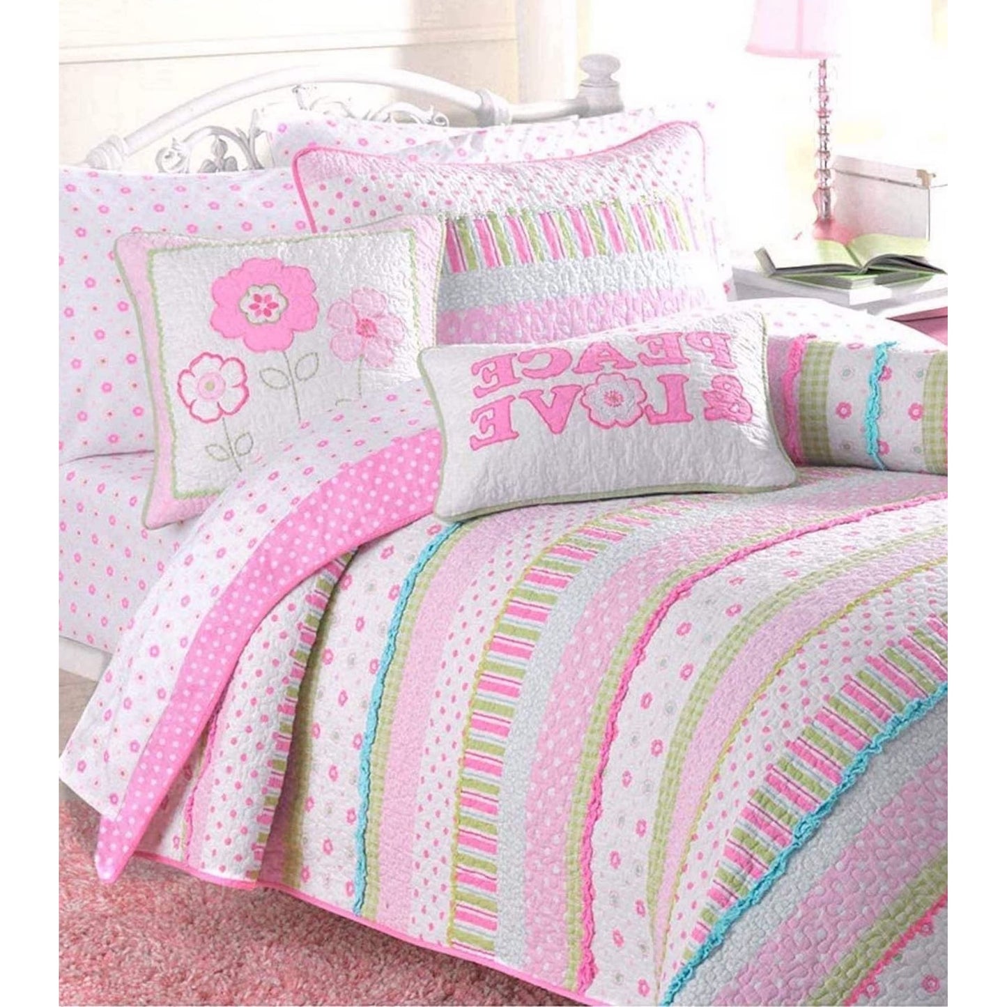 Taylor & Olive Sunfish Bettwäsche-Set aus Baumwolle in Pastellrosa