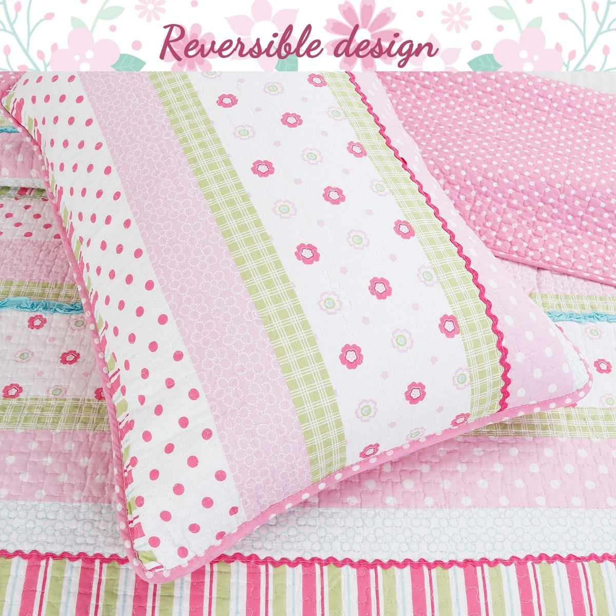 Taylor & Olive Sunfish Bettwäsche-Set aus Baumwolle in Pastellrosa