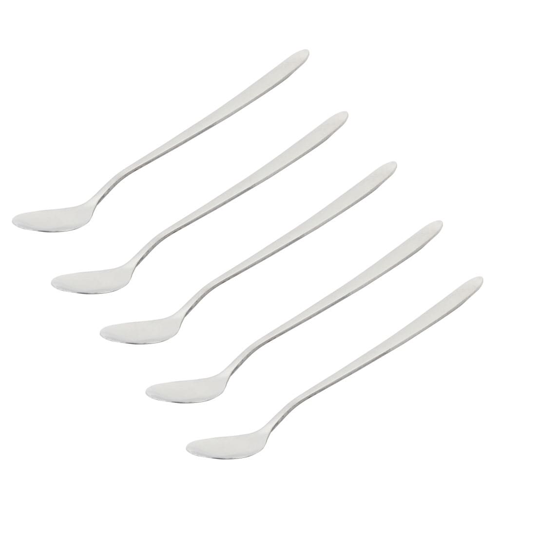 Rührlöffel für Tee, Kaffee, Dessert, langer Griff, 16 cm Länge, 5 Stück – 6,3 x 0,9 (L x Max. B)