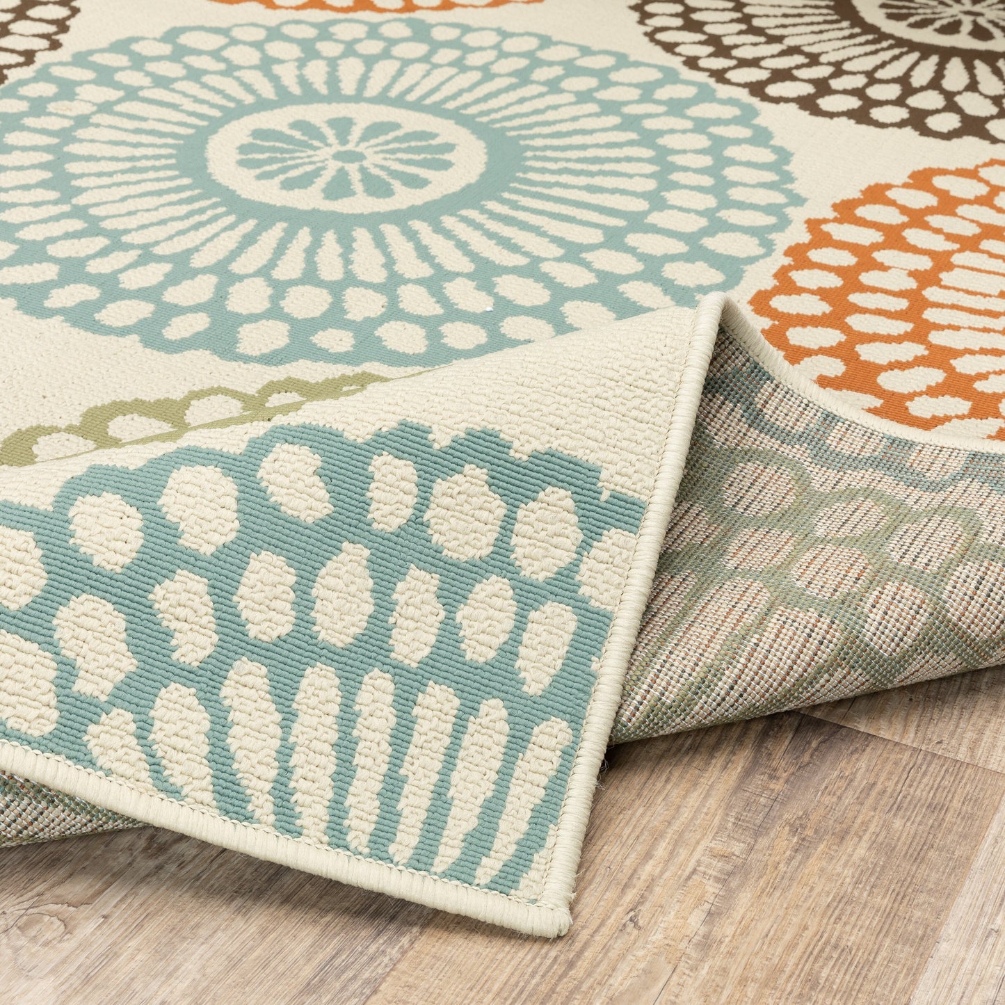 Vista Home Malta Medallions Mehrfarbiger Indoor-Outdoor-Teppich