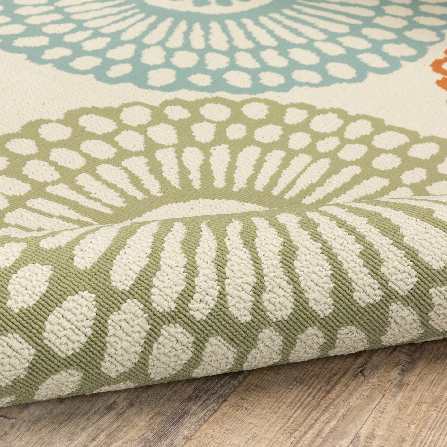 Vista Home Malta Medallions Mehrfarbiger Indoor-Outdoor-Teppich