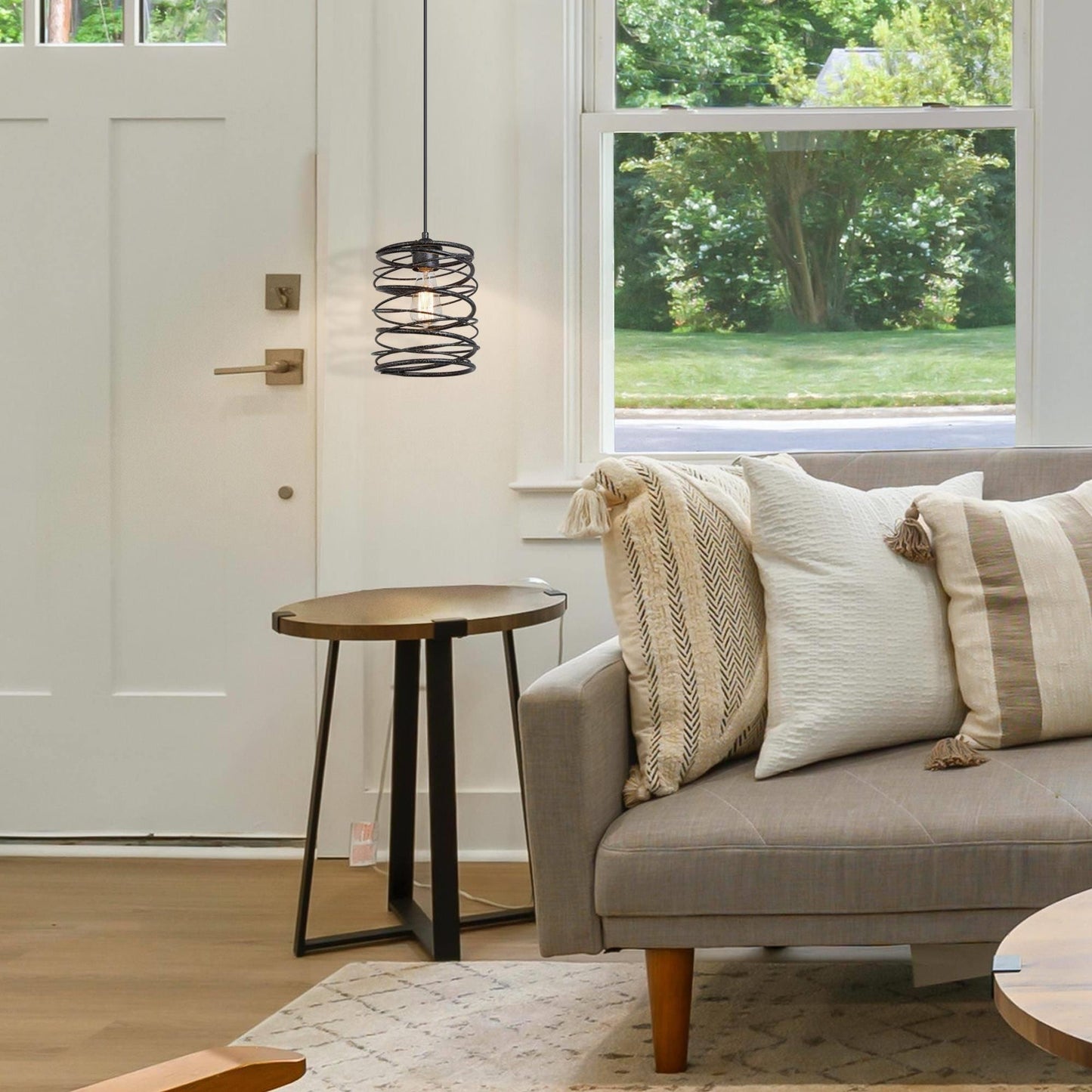 Die Gray Barn Farmhouse 1-flammige Pendelleuchte für das Esszimmer mit Kücheninsel
