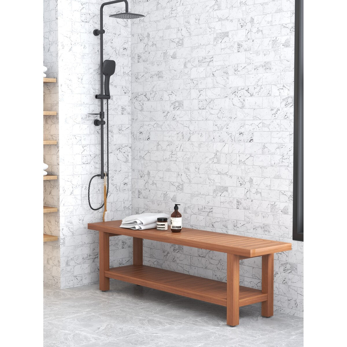 Die Original Spa Teak-Duschbank