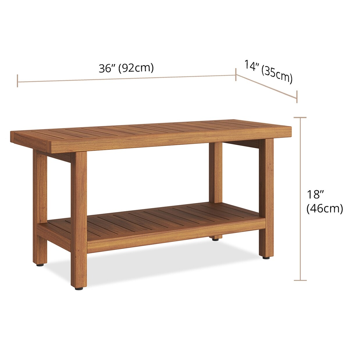 Die Original Spa Teak-Duschbank