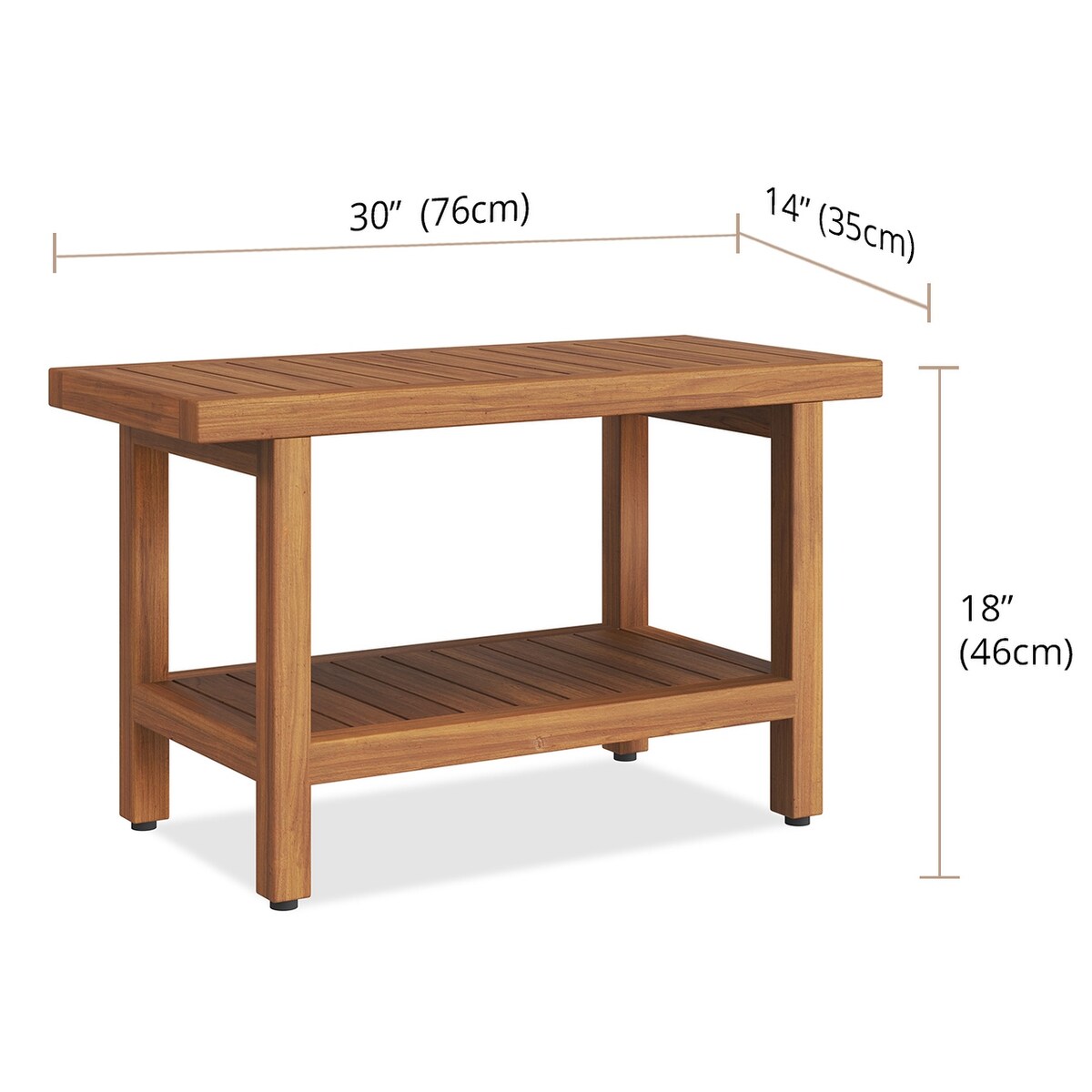 Die Original Spa Teak-Duschbank