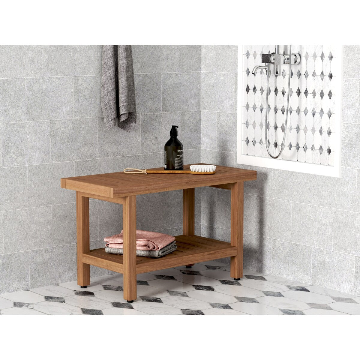 Die Original Spa Teak-Duschbank