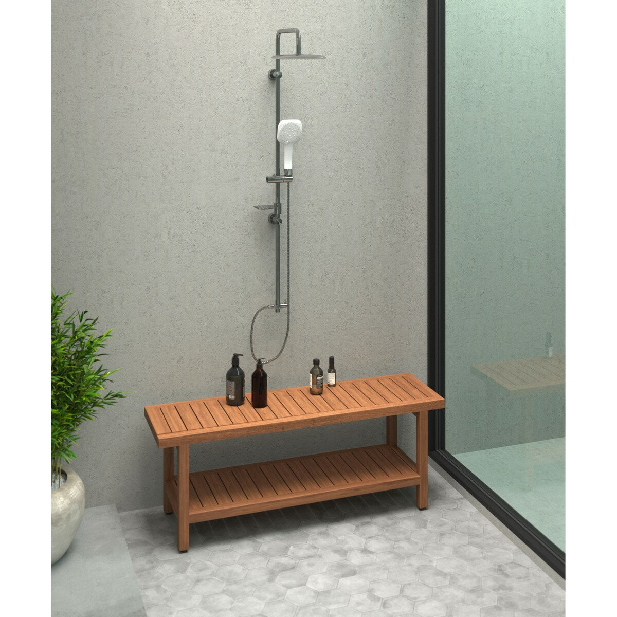 Die Original Spa Teak-Duschbank
