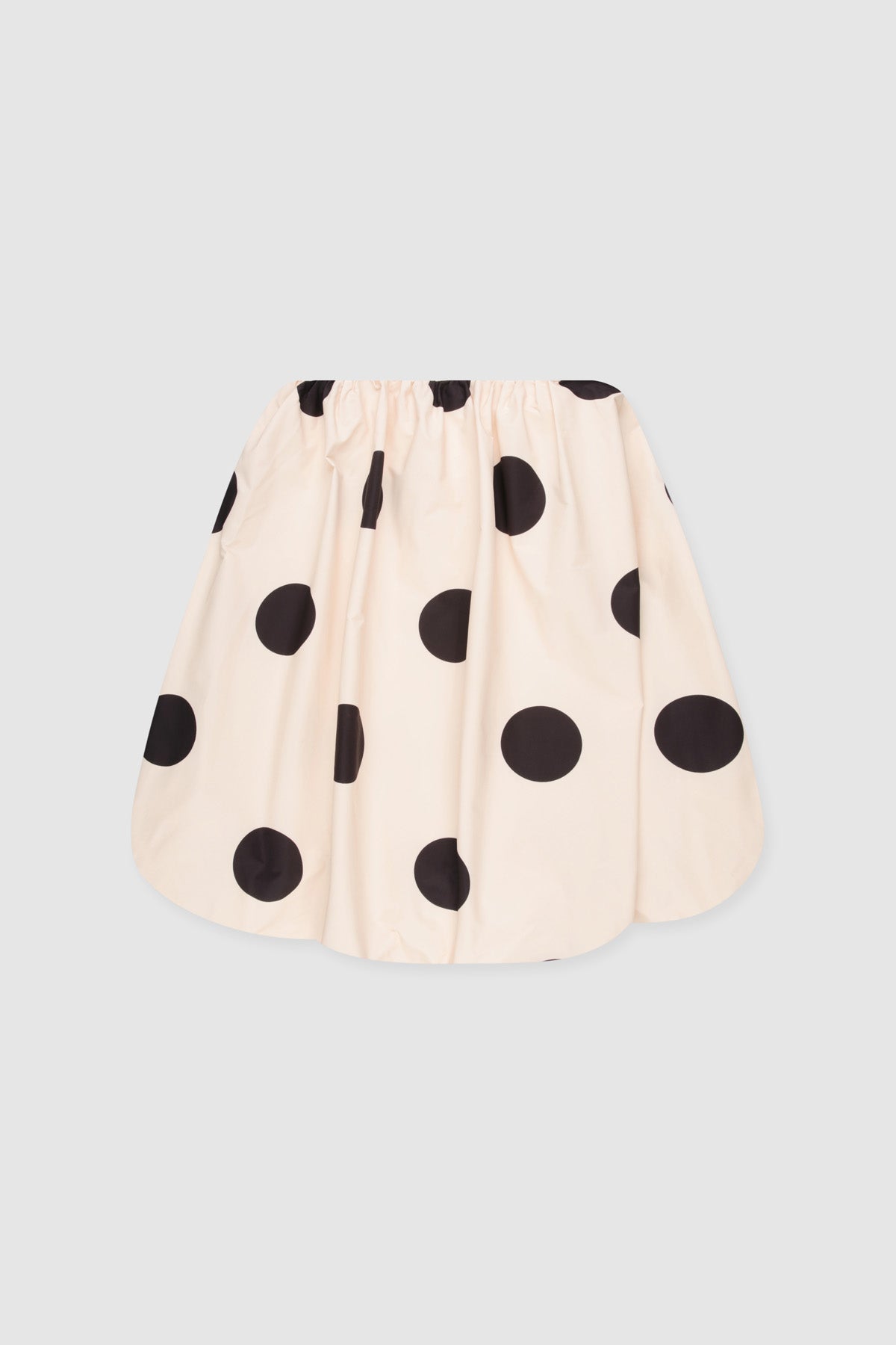Gaia Bubble Dress - Cremefarben gepunktet
