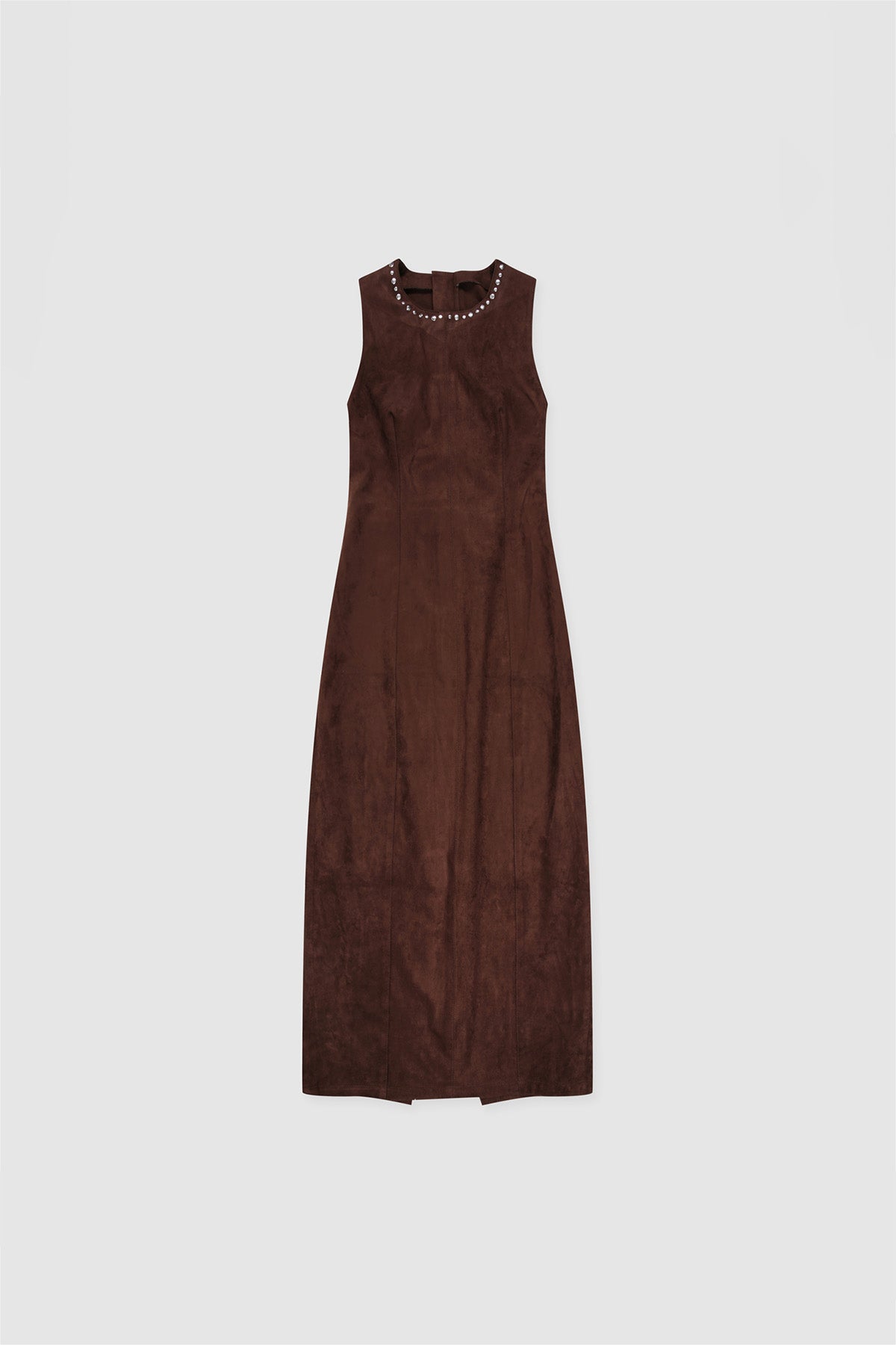 Mecca Stud Midikleid - Schokolade