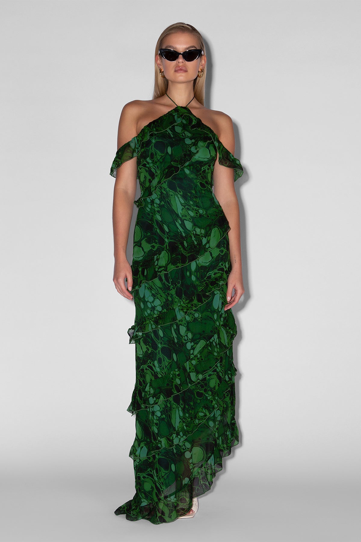 Isola Maxikleid - Grüne Blase