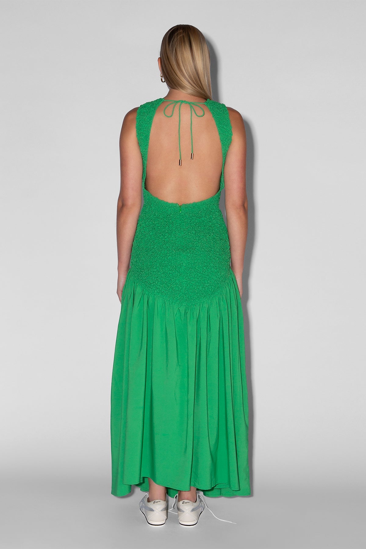 Marisol Midikleid - Smaragdgrün