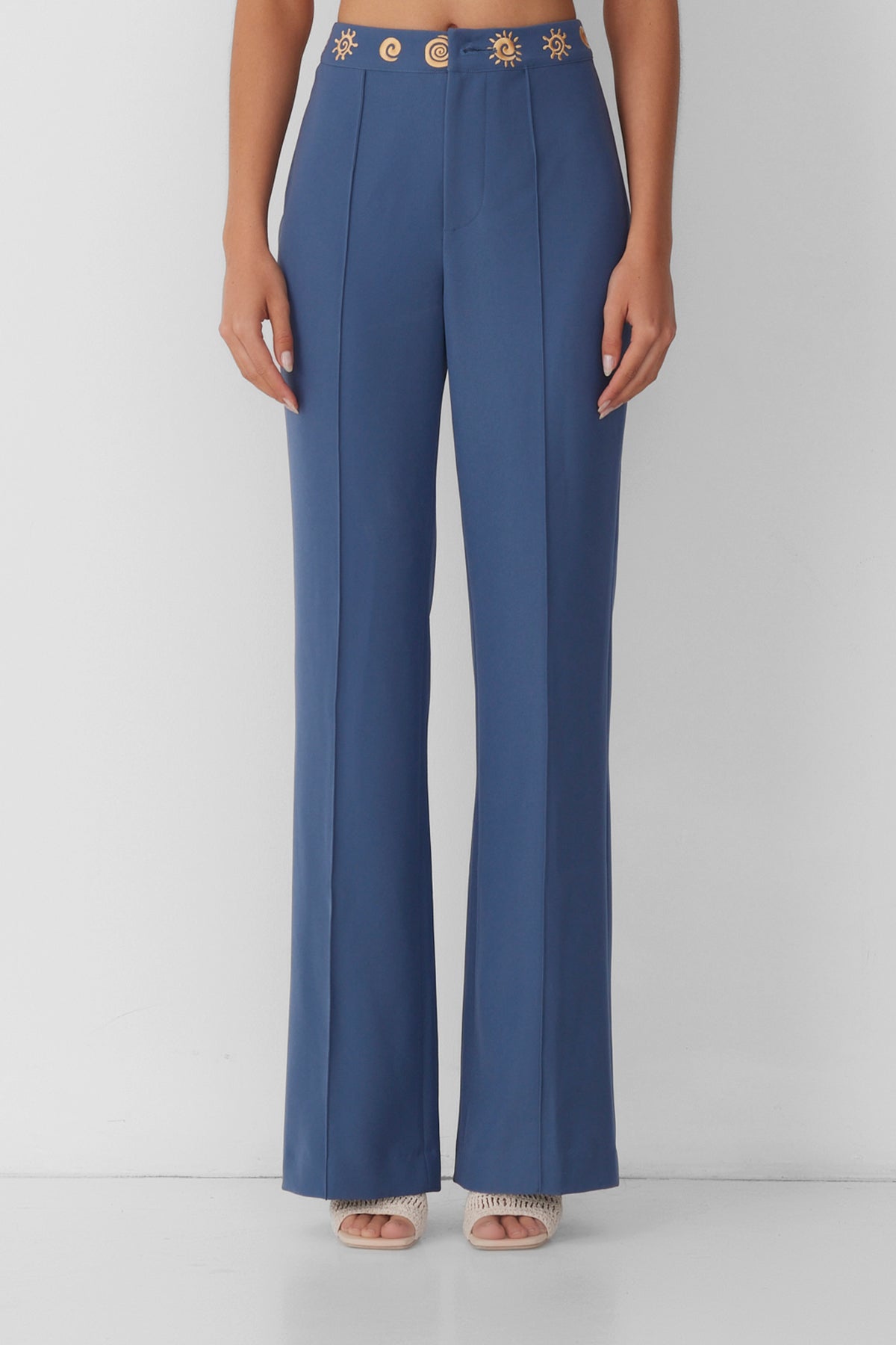 Irida Bootcut-Hose - Stein