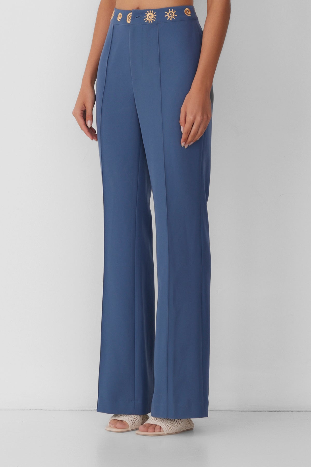 Irida Bootcut-Hose - Stein