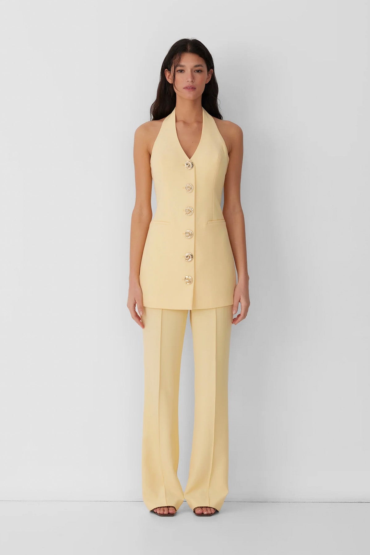 Irida Trägerkleid - Butter