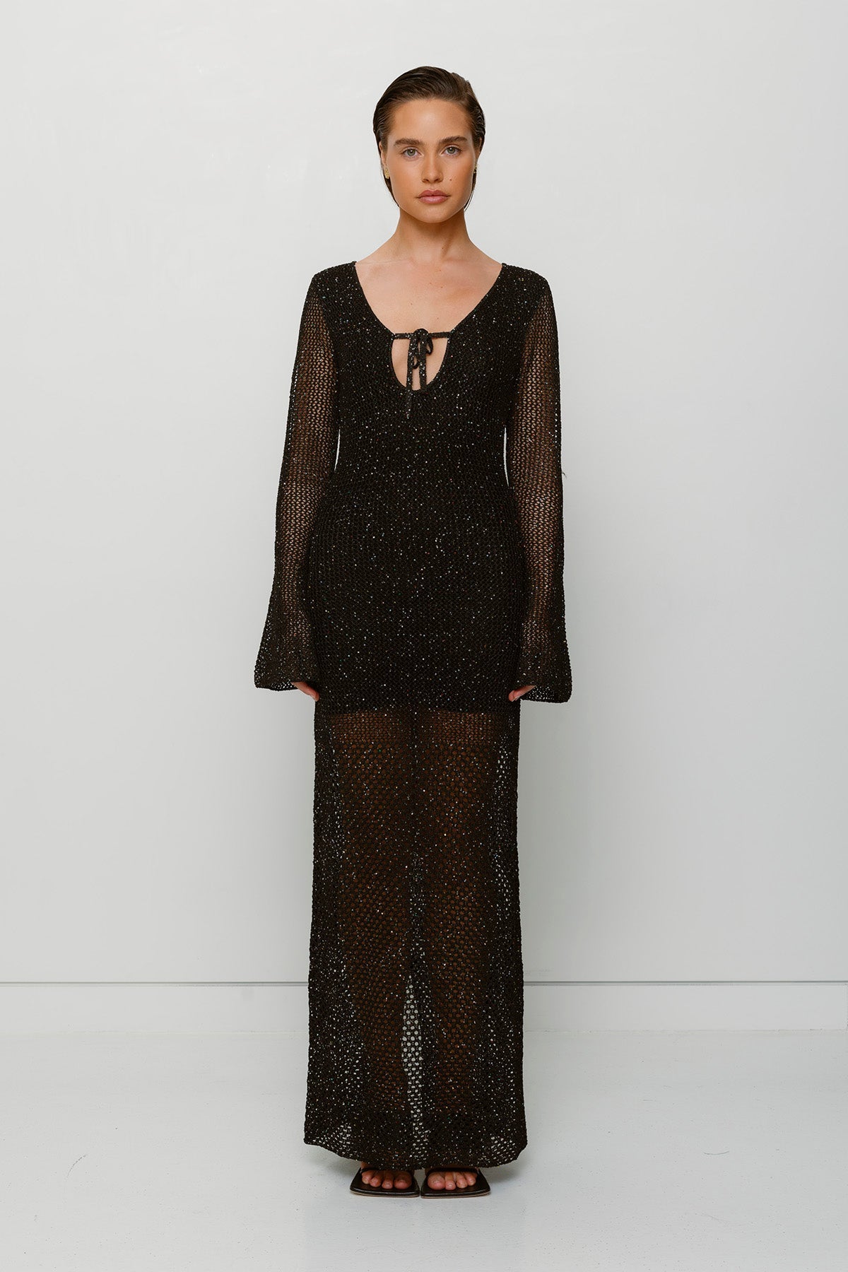 Coi Paillettenkleid - Noir