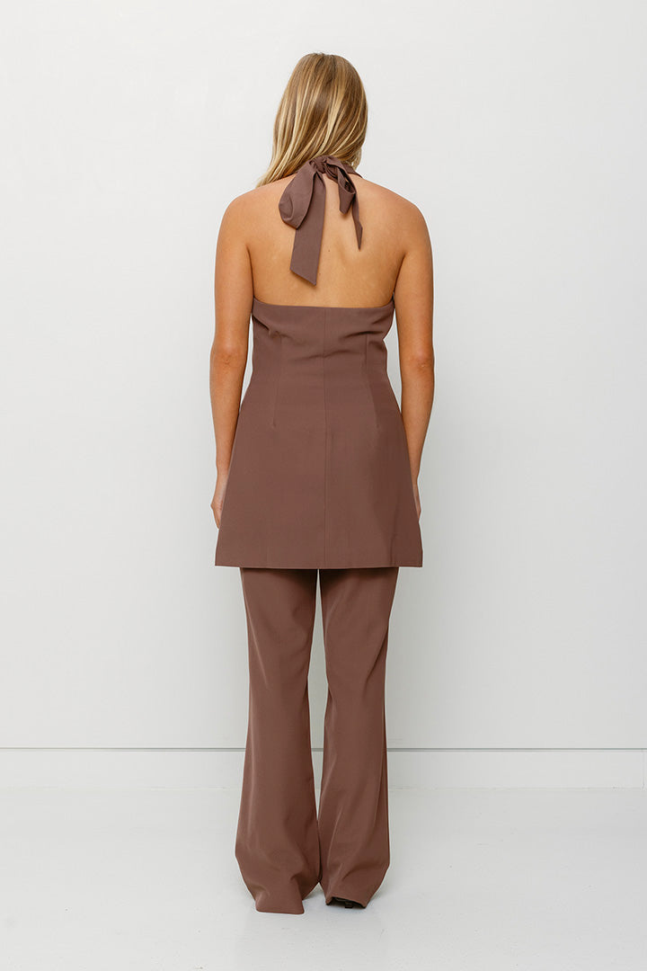 Irida Bootcut-Hose – Schokolade