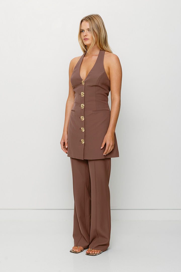 Irida Bootcut-Hose – Schokolade
