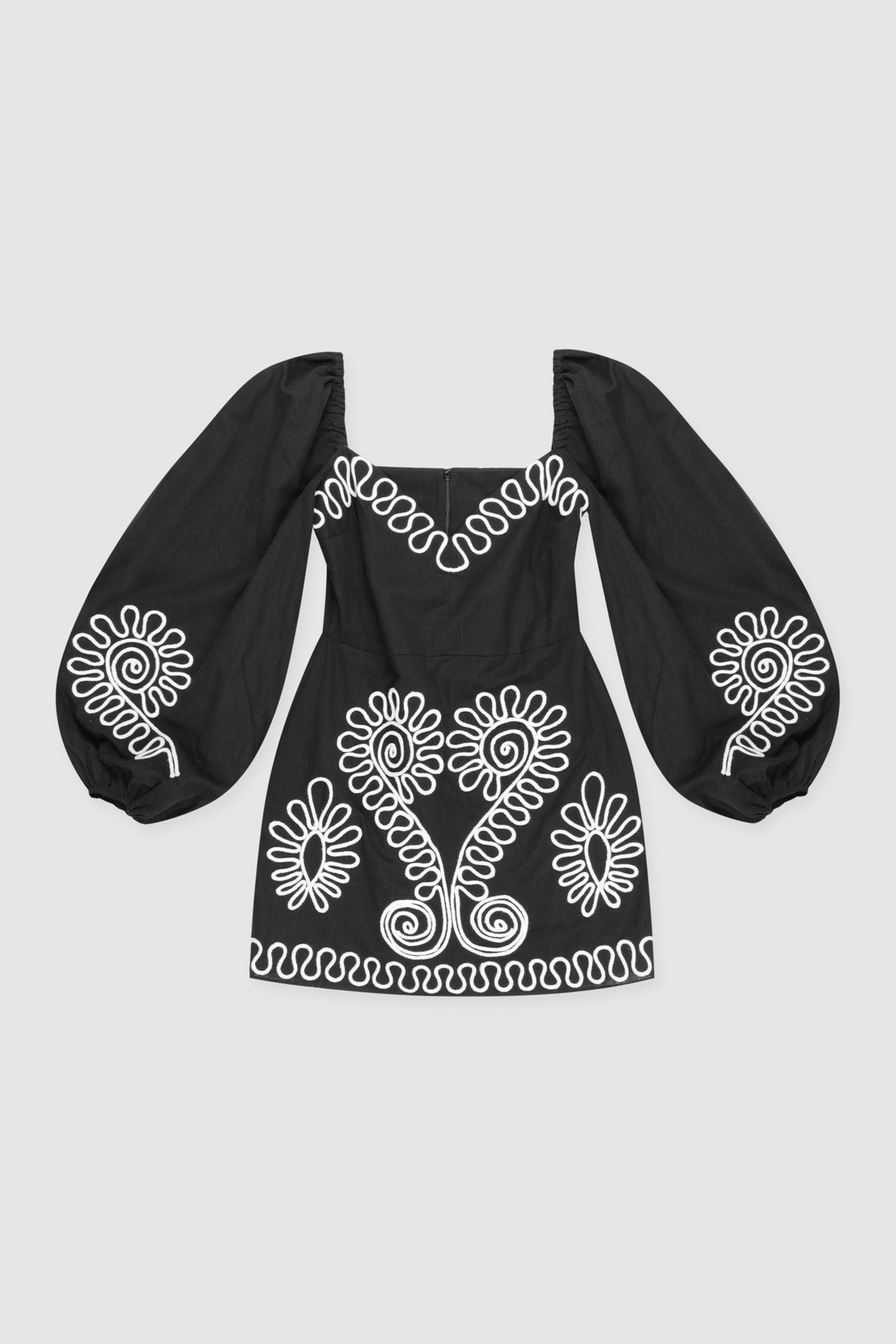 Carmensita besticktes Minikleid - Noir
