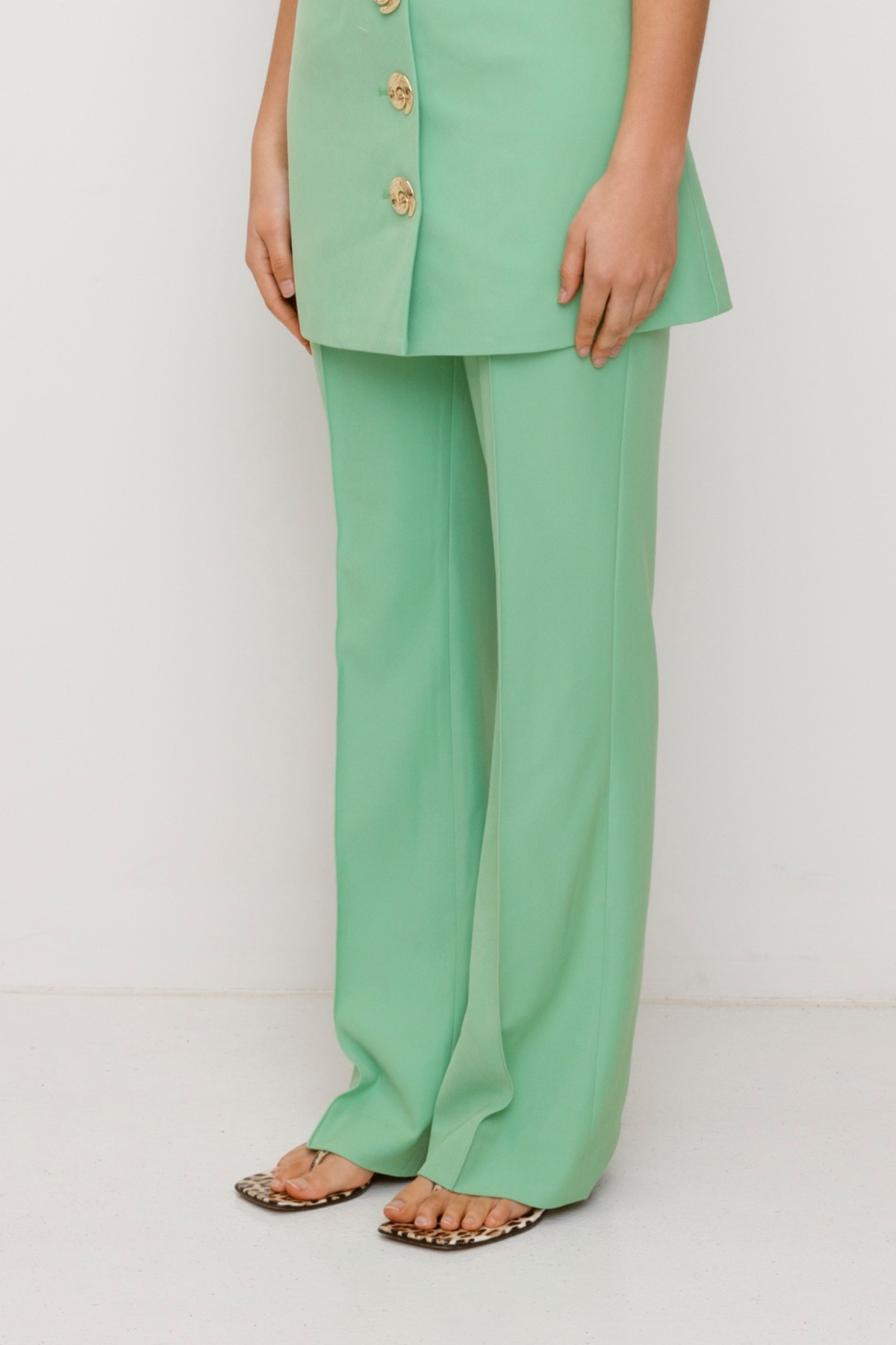 Irida Bootcut-Hose - Salbeigrün