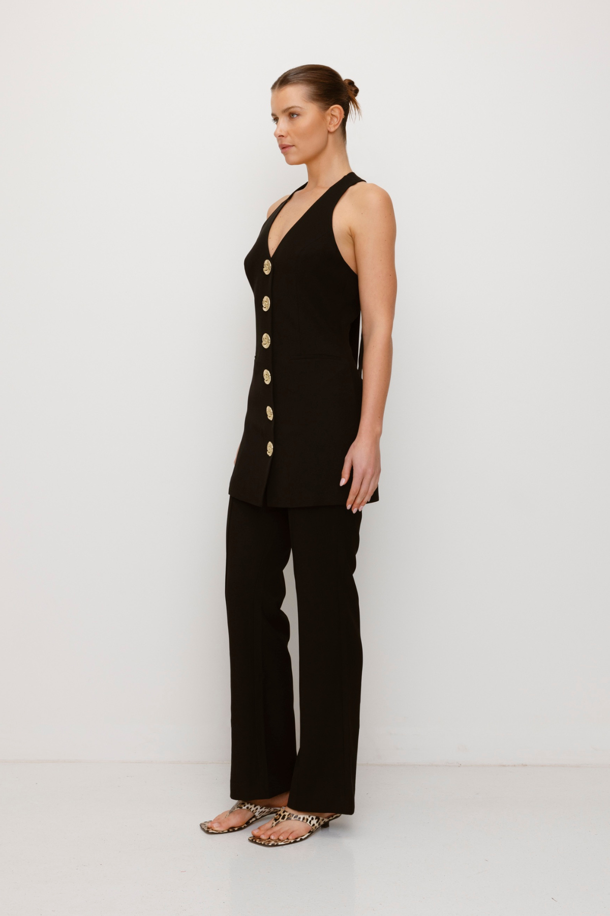 Irida Bootcut-Hose - Noir