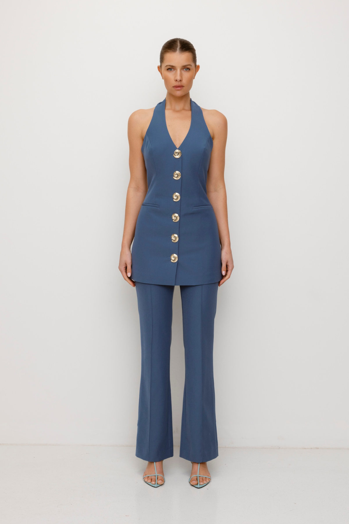 Irida Bootcut-Hose - Stein