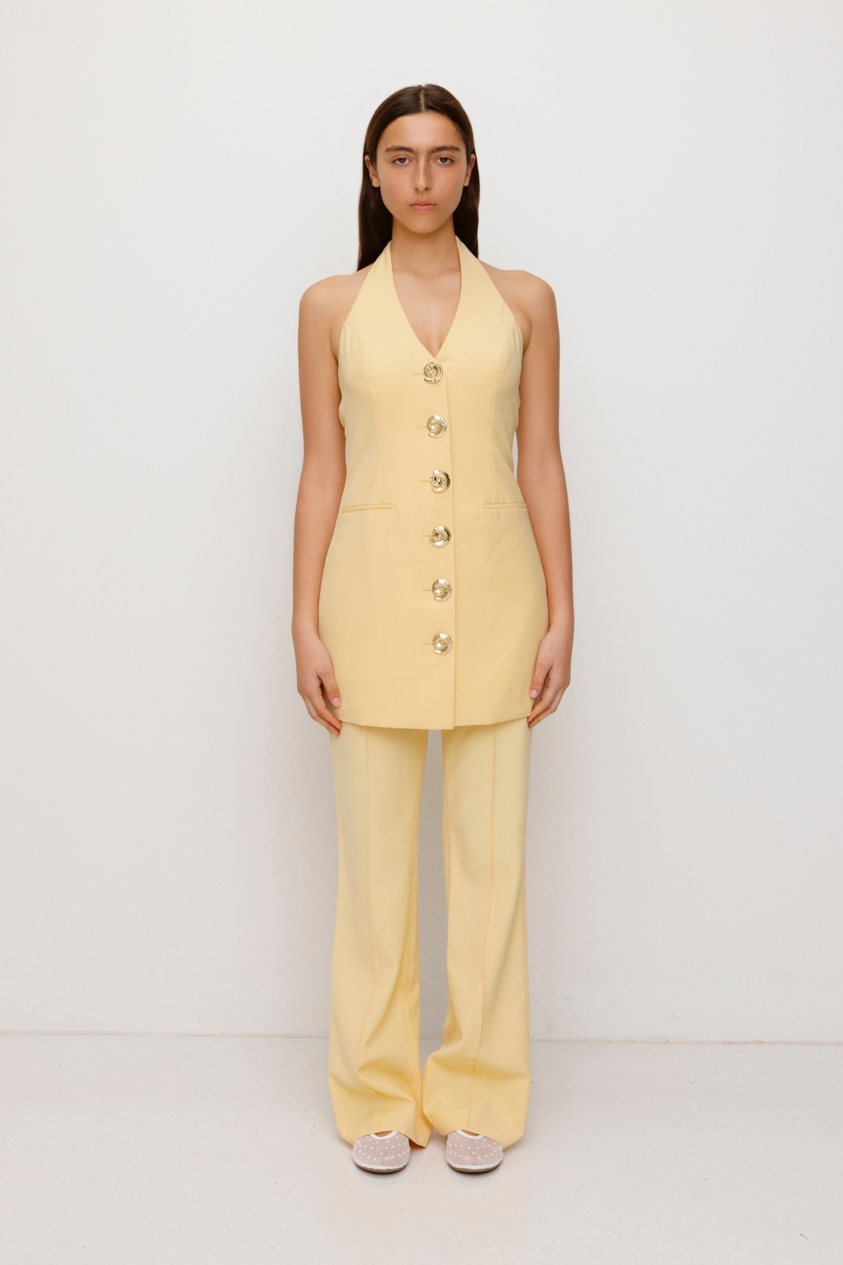 Irida Bootcut-Hose - Butter