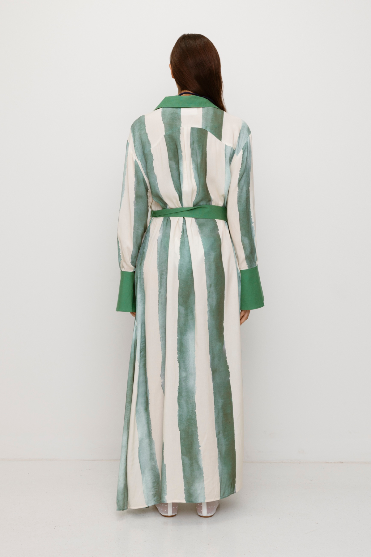 Lua Cover Up – Salbeigrün gestreift