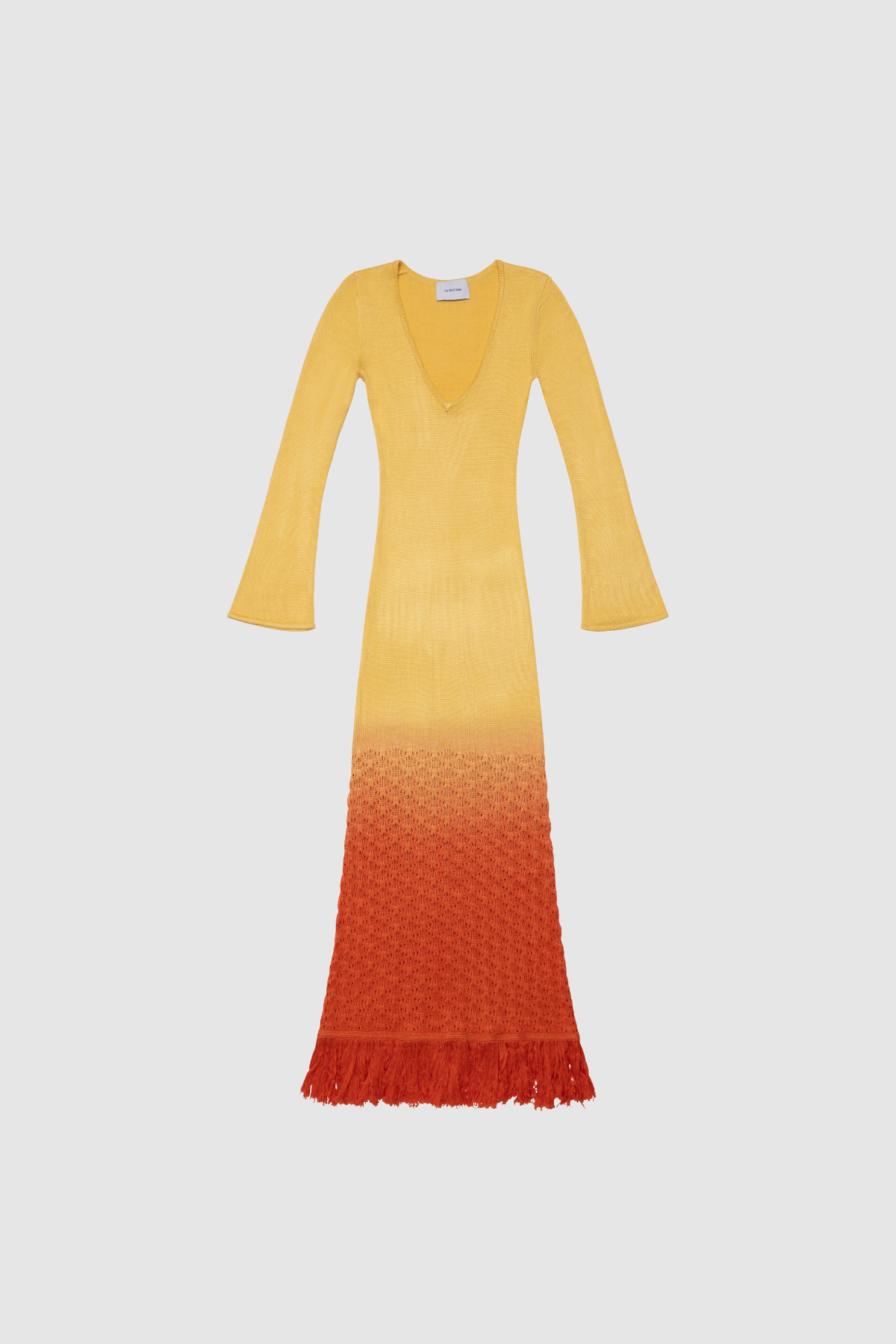 Zinna Maxikleid mit Ärmeln - Coral Sunset