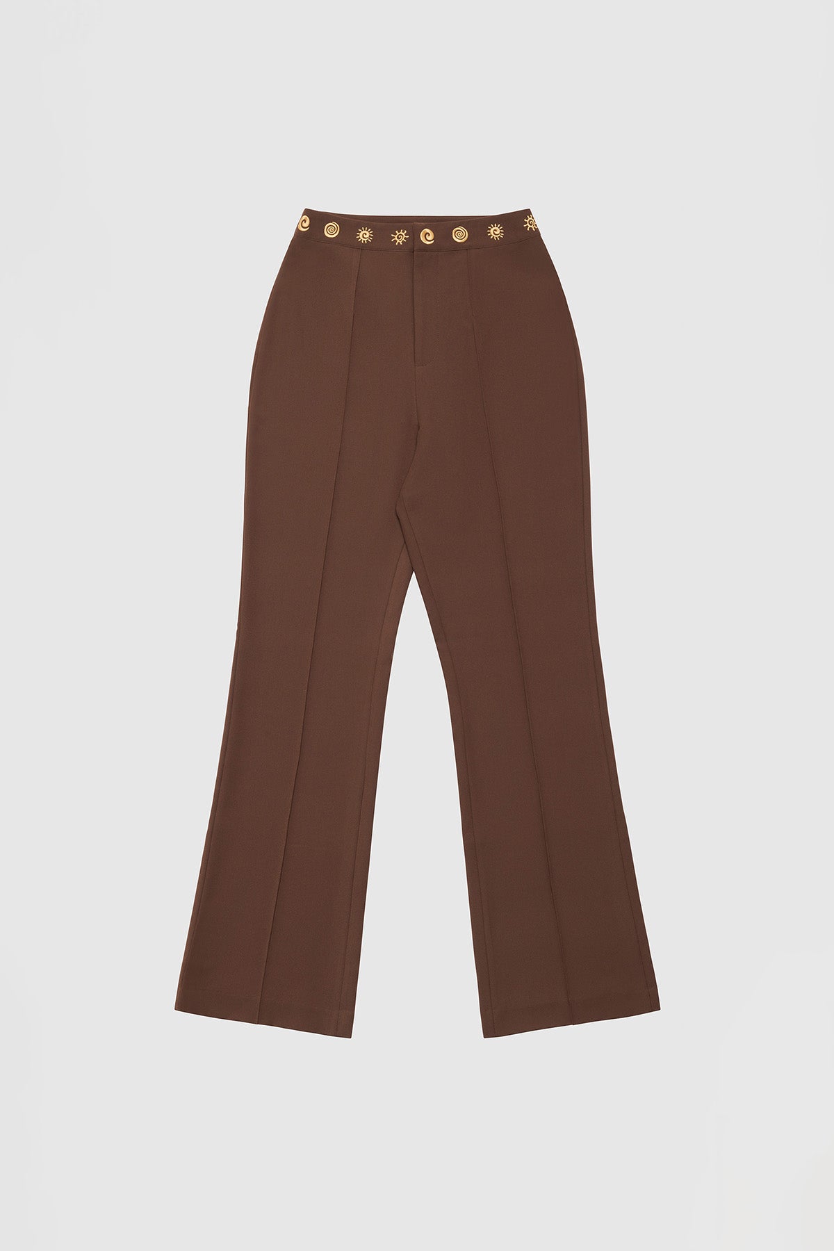 Irida Bootcut-Hose – Schokolade