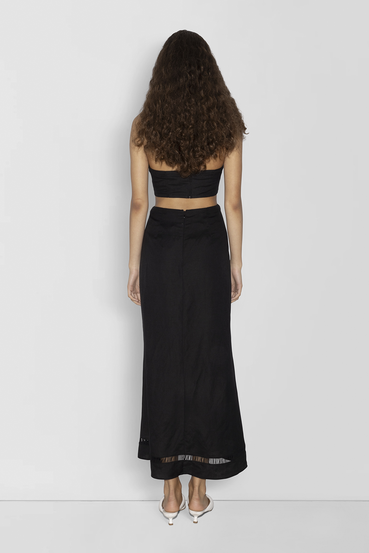 Cara Shell Maxikleid - Noir