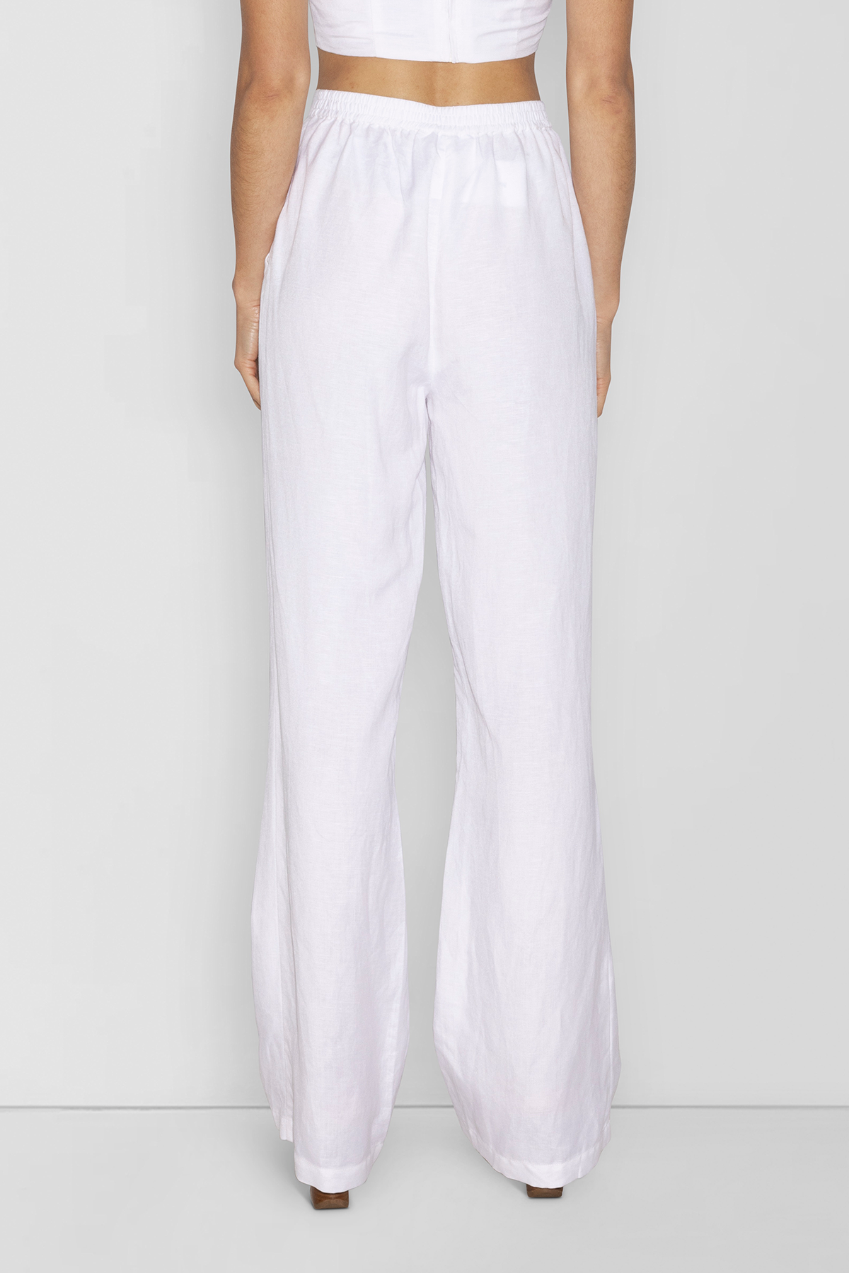 Cara Hose mit weitem Bein - Elfenbein