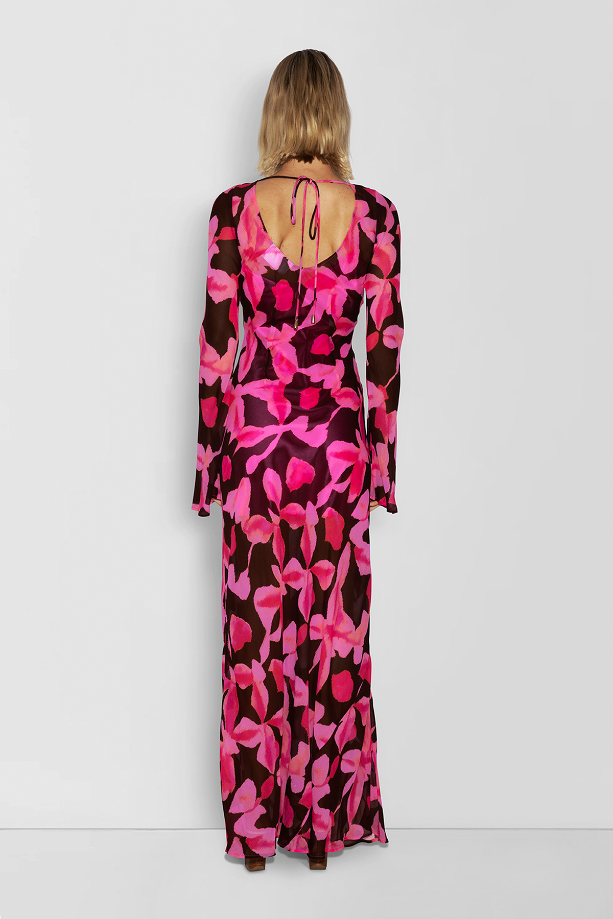 Lottie Maxikleid – Schokoladengeblümt