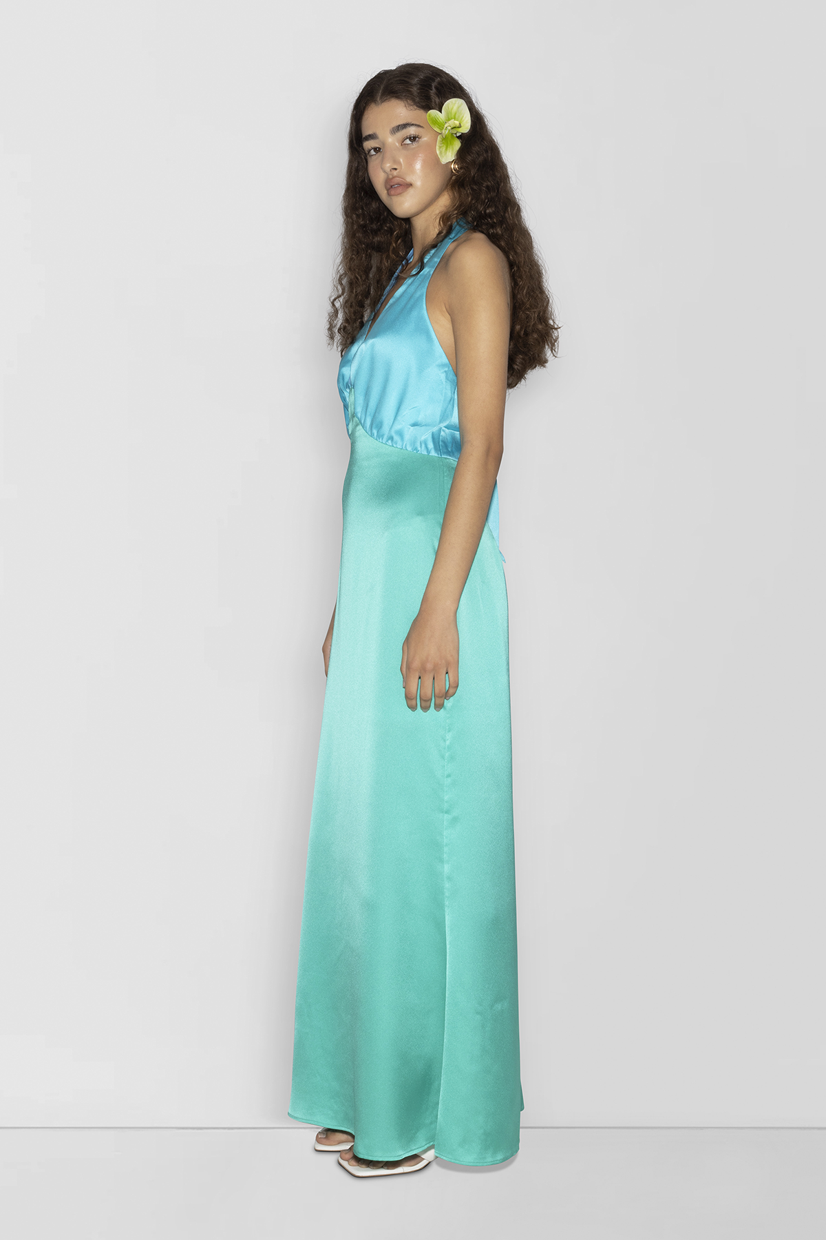 Oahu Slip-Kleid - Aquamarin