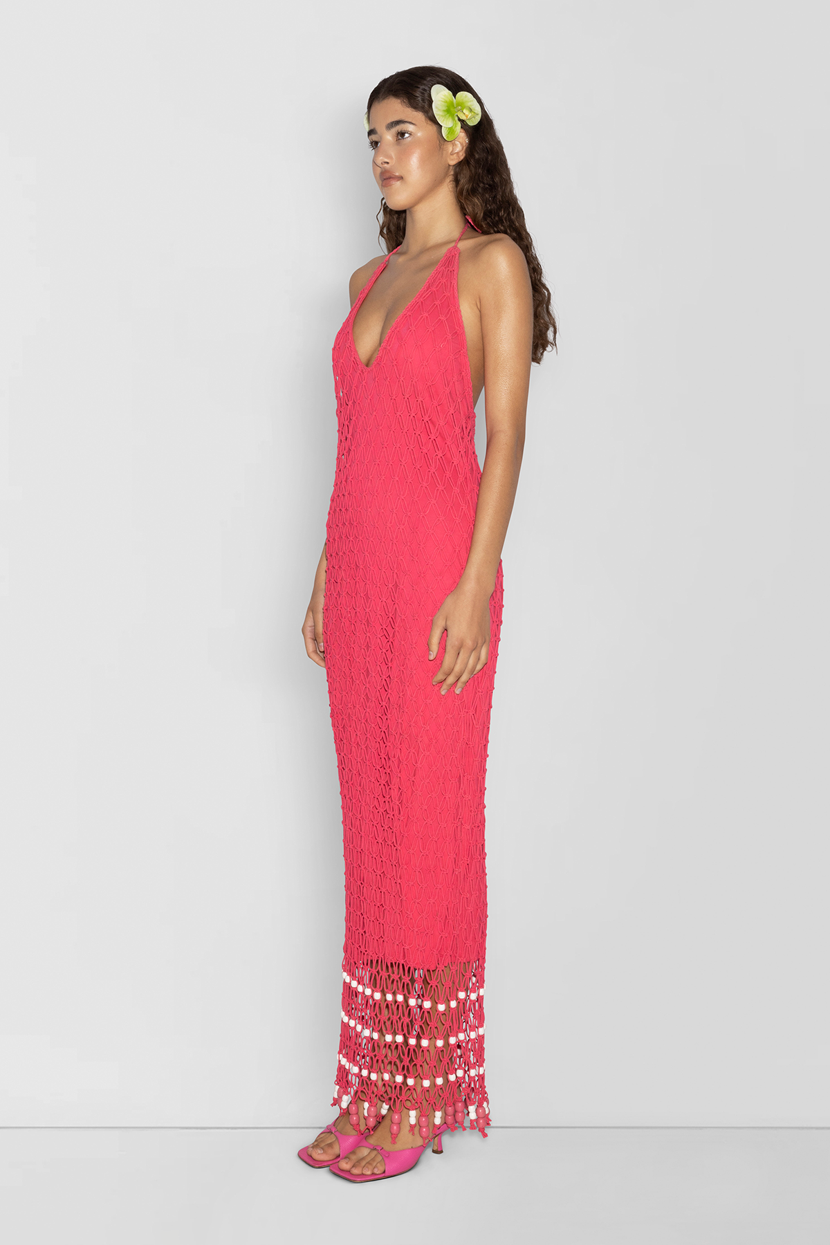 Reis Makramee-Maxikleid - Candy