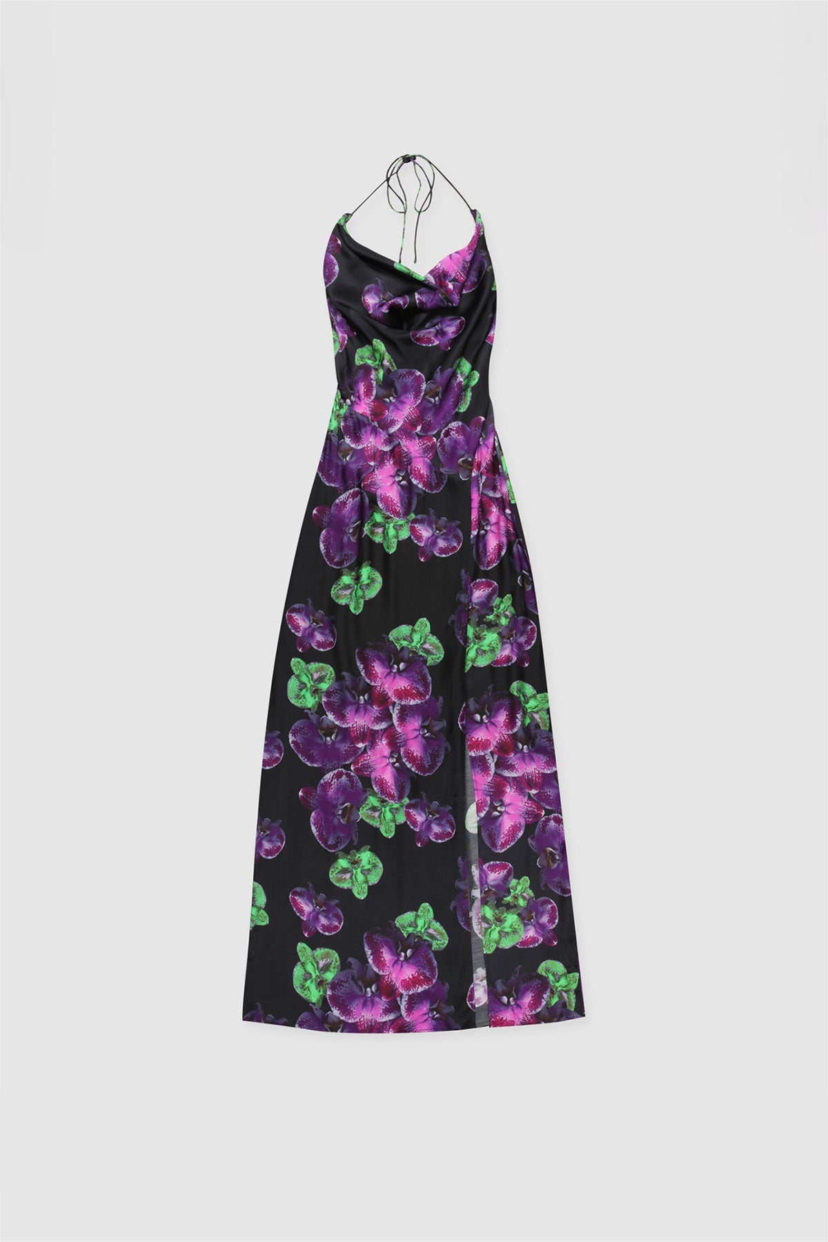 Lenee Cowl Maxikleid - Noir Orchid