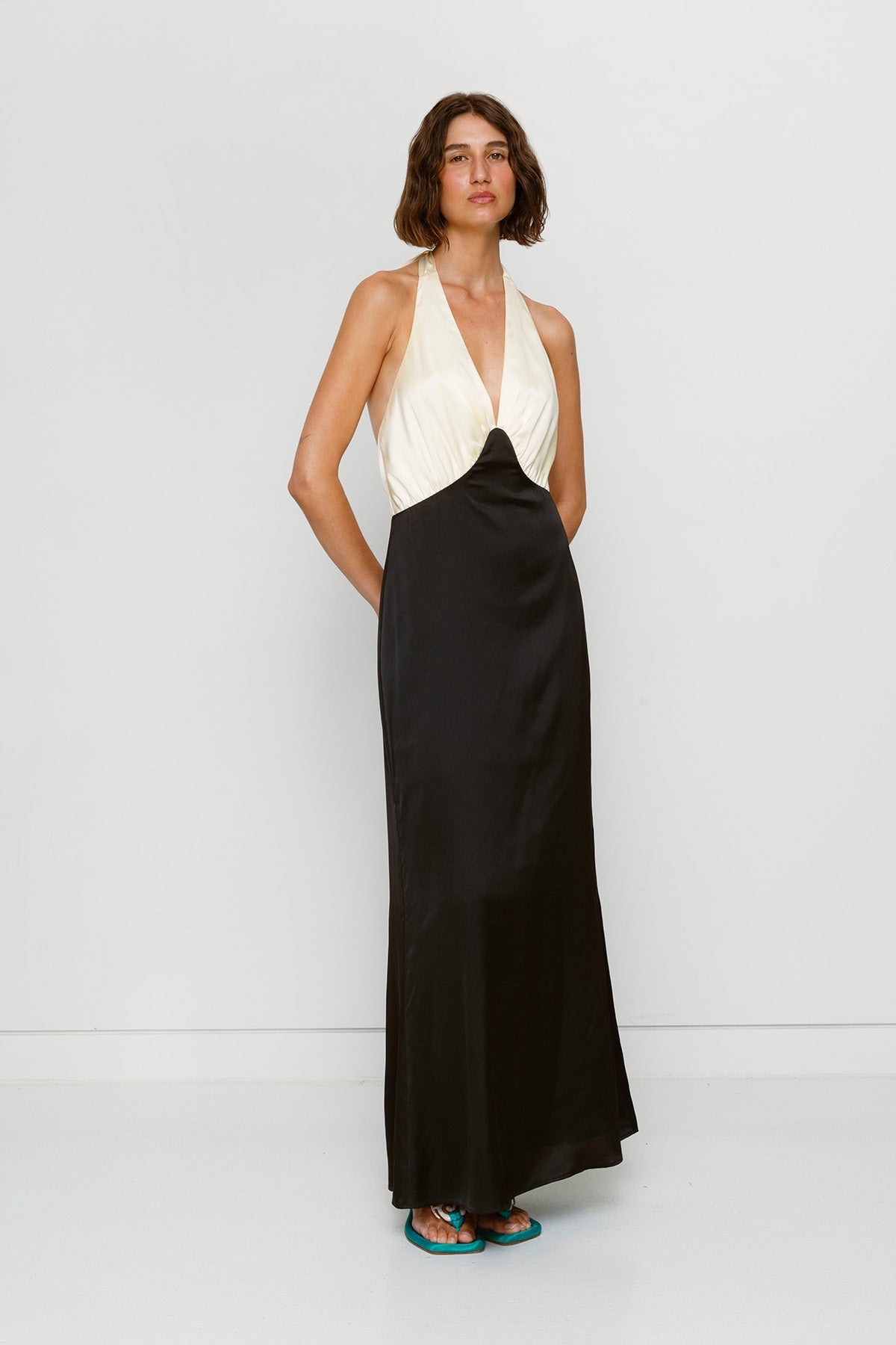 Oahu Slip Dress - Noir