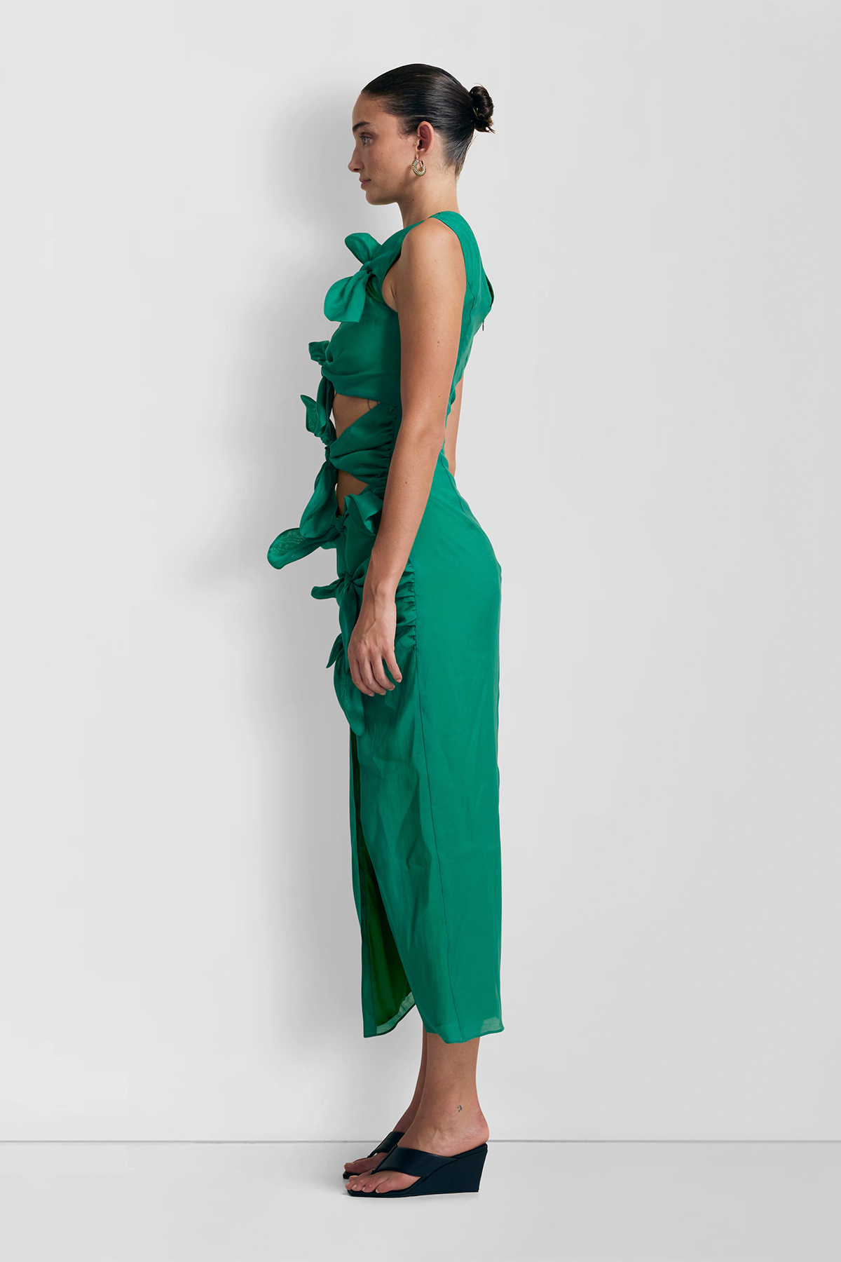 Allegra Midikleid - Smaragdgrün