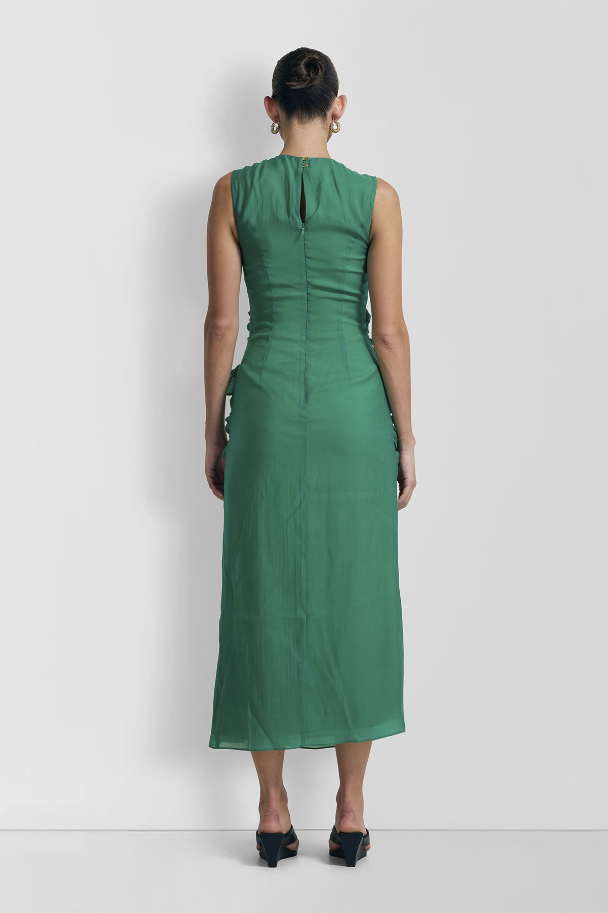 Allegra Midikleid - Smaragdgrün