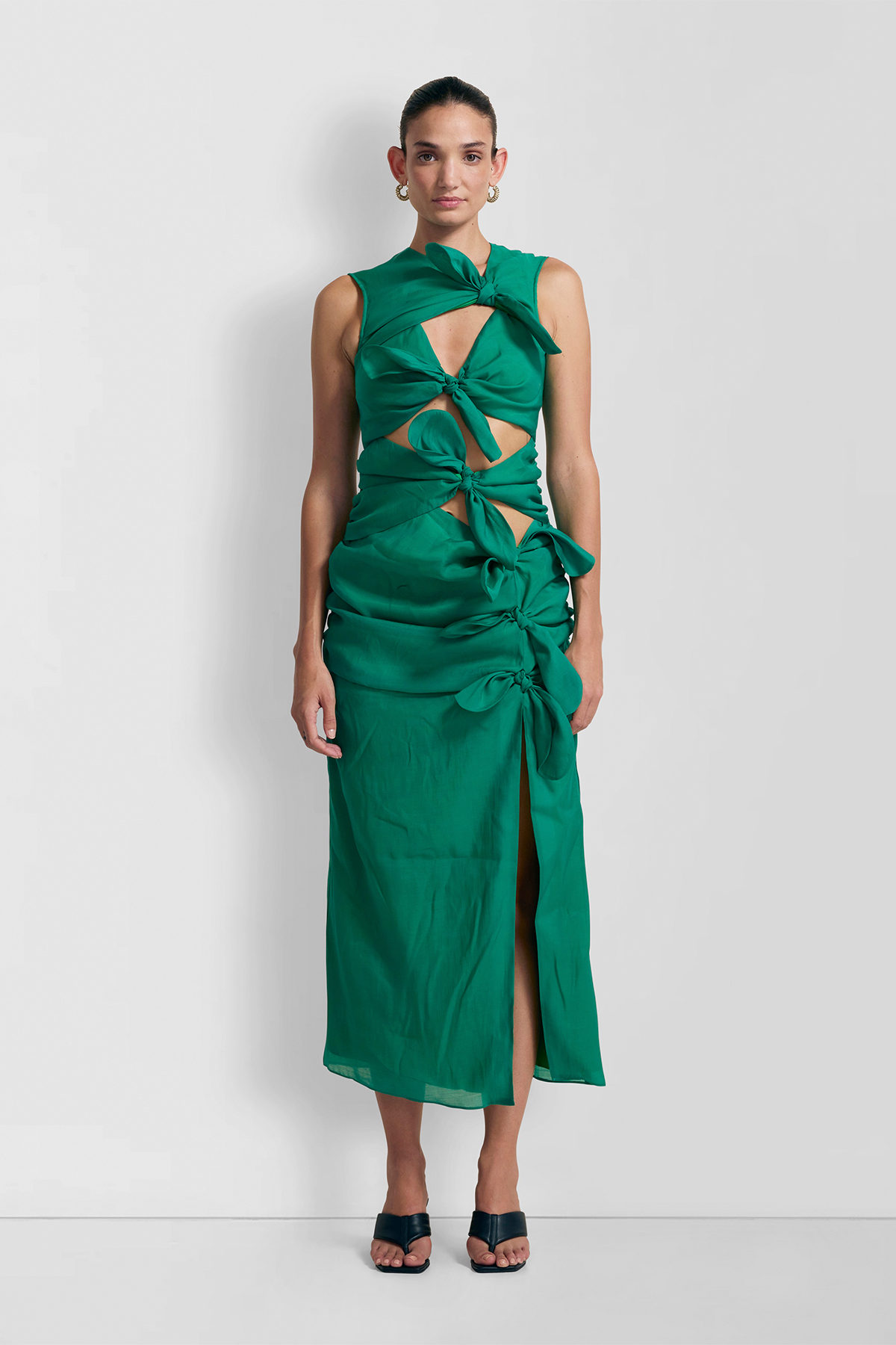 Allegra Midikleid - Smaragdgrün