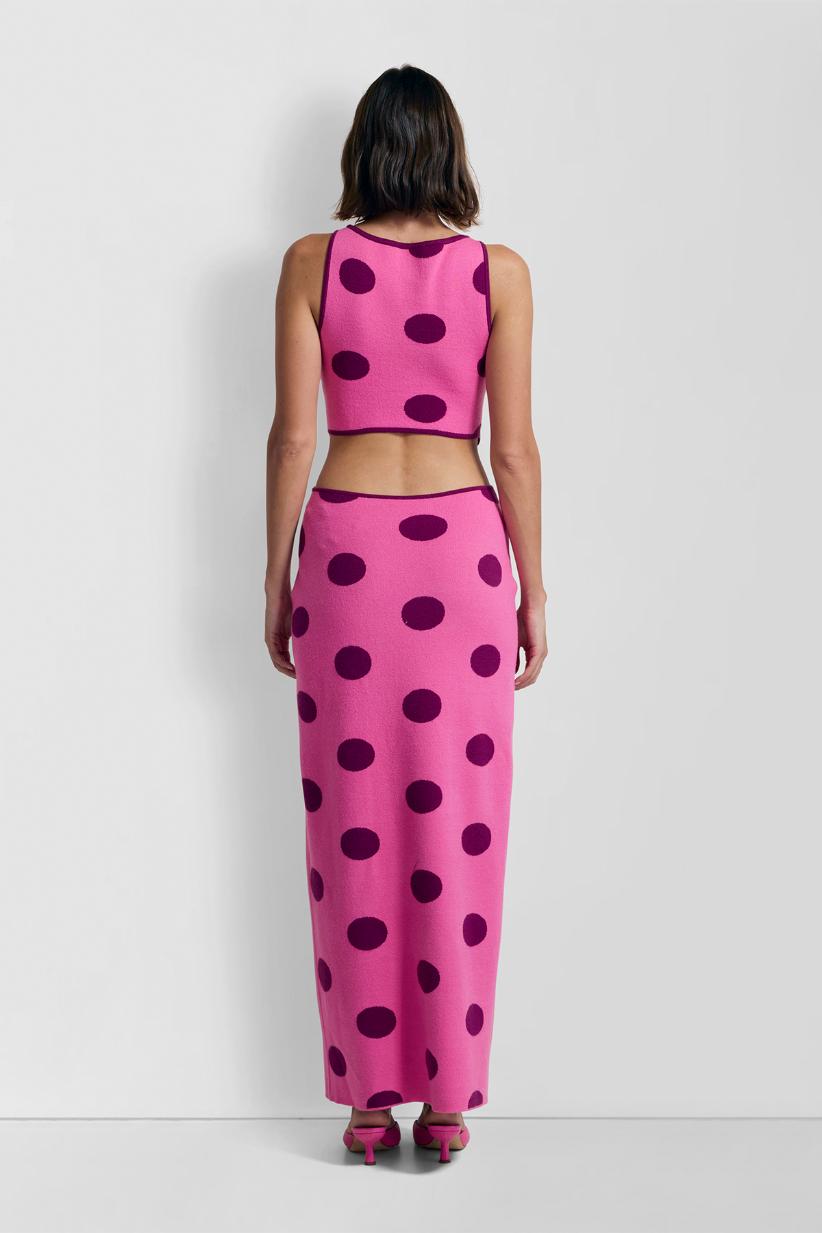 Mira Strick-Maxikleid – Candy Spot