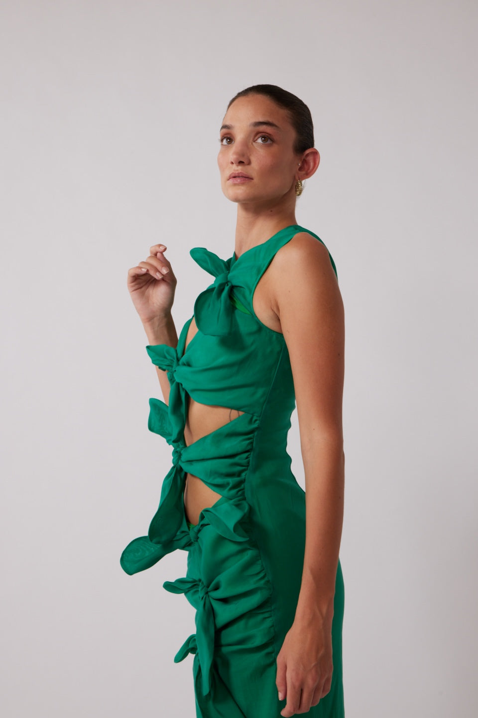 Allegra Midikleid - Smaragdgrün