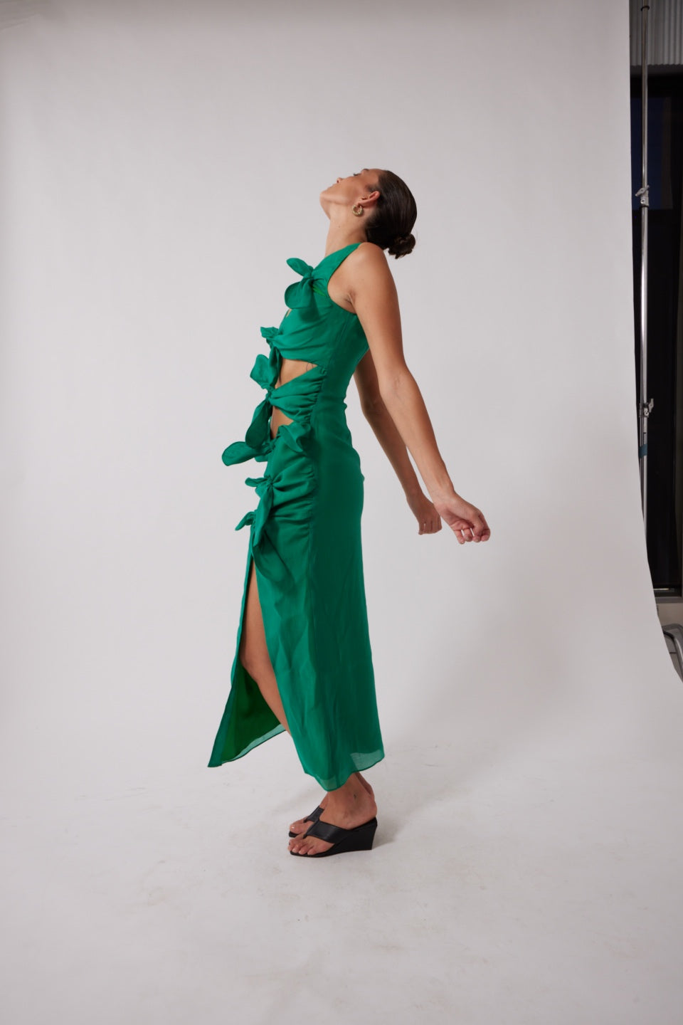 Allegra Midikleid - Smaragdgrün