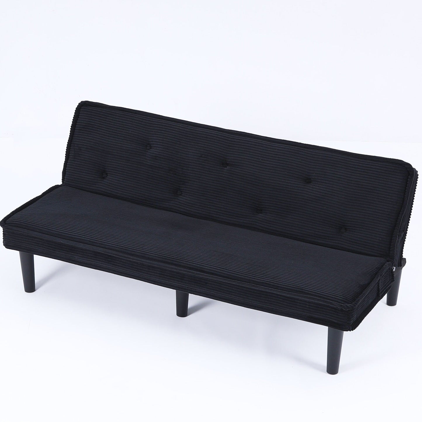 This 66-inch corduroy sofa bed can flexibly adapt to the living room, apartment and bedroom